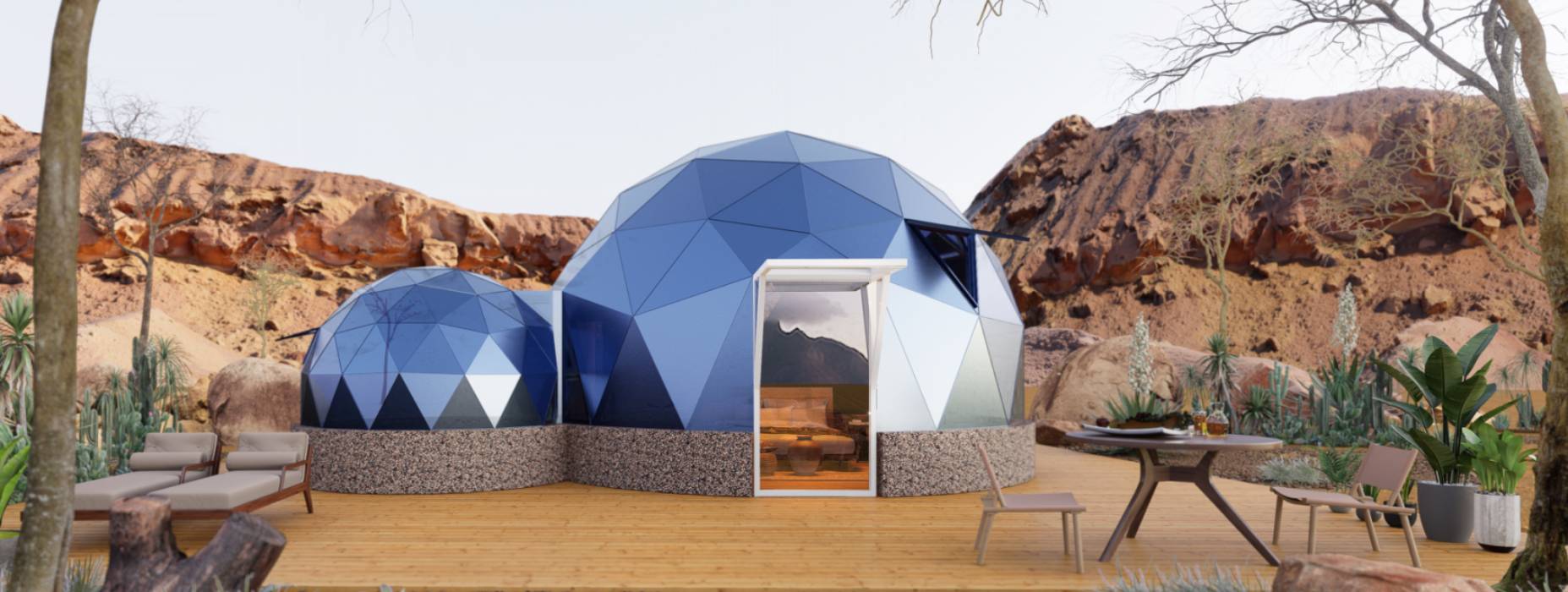 金堂县球形智能光伏玻璃星空房